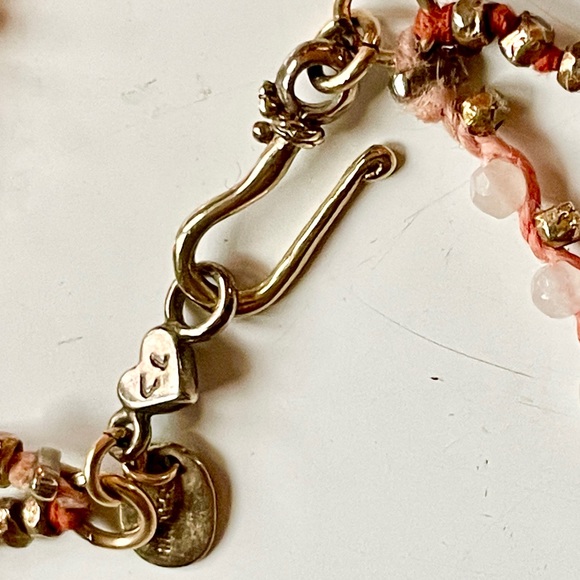 Chan Luu | Rose Quartz & Pyrite Beaded Necklace ♥ NWOT - Picture 3 of 7